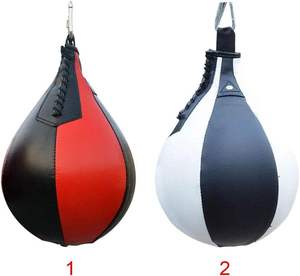 Saco de Boxeo Profesional de Alta Resistencia, Bola de Velocidad de Cuero y Cuero Sintético Ecológico, Altura Ajustable, Entrenamiento de MMA, Personalizable - Product Image 1