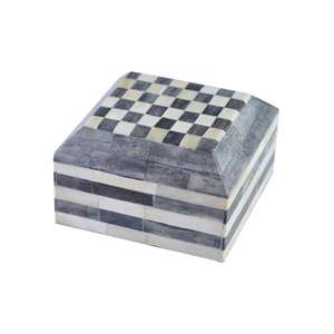 Caja Decorativa con Patrón de Huesos, Colección Artesanal Hecha a Mano para Exhibición en Estantes del Hogar y Proyectos de Estilismo Premium - Product Image 3