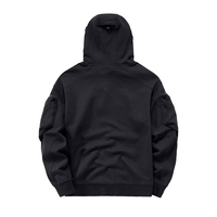 Sweat à capuche Techwear pour homme, style streetwear décontracté d'hiver, poches fonctionnelles, construction respirante, 100% coton, coupe-vent, écologique