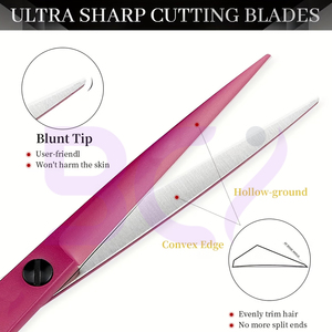 Tijeras de Peluquería de Acero Inoxidable Personalizadas, Color Rosa 2026, Servicio OEM ODM, Mejor Proveedor, Nuevo y Moderno Diseño - Product Image 5