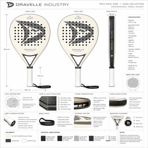 Raqueta de Pádel de Fibra de Carbono 12K con Logotipo Personalizado, Raqueta de Pádel Profesional con Forma de Diamante y Núcleo de EVA para Jugadores Avanzados - Product Image 3