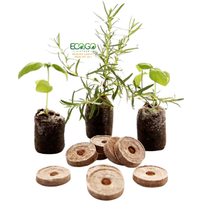 Coconut <b>Coir</b> Peat Pellets Growing Medium for Nursery Plants Seedlings Greenhouse and Horticulture Eco2go Vietnam - Product Image 1