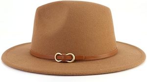 Chapeau Fedora en feutre à large bord chaud et tendance pour l'automne et l'hiver - Product Image 4