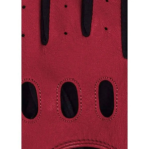 Gants de conduite unisexes en simili cuir de mouton compatibles avec les écrans tactiles, respirants, perforés, avec fermeture à bouton-pression - Product Image 4