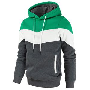 Men's Eco-Friendly 100% Cotton French Terry Hooded Sweatshirt with Pocket Regular Fit Casual Autumn Knit 300g Fabric - Product Image 2
