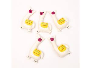 Adorno de lana de fieltro de lama, hecho a mano, cosido, decoración colgante de animal, juguete móvil de lama, decoración para árbol de Navidad, venta al por mayor a granel - Product Image 3