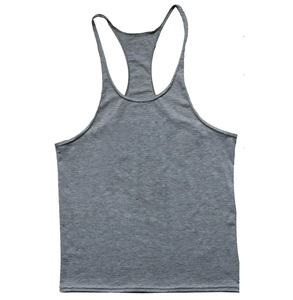 Débardeur de sport Gold's Gym pour homme, en coton, dos nageur, dos en Y, sans manches, avec logo imprimé sur le devant, pour entraînement et musculation, vente en gros - Product Image 2