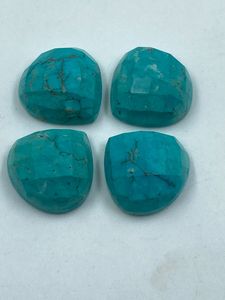 Turquoise howlite en forme de poire, 4 pièces, 21,59 carats, meilleure qualité pour la fabrication de bijoux - Product Image 1