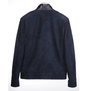 Nueva Chaqueta de Cuero Reversible Impermeable para Hombre, Estilo Motero, Color Marrón, Personalizable, 100% Piel de Oveja Original - Product Image 2