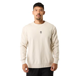 <b>Men</b> Premium Crew Neck Sweatshirt Solid Color Long Sleeve Casual Streetwear <b>Pullover</b> OEM Wholesale Supplier - Product Image 1