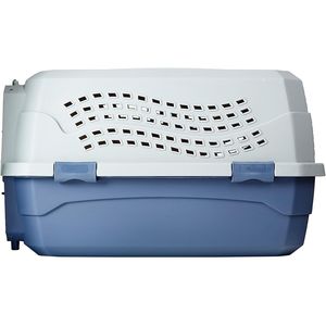 Trasportino Robusto Portatile a 2 Porte Rigido per Animali Domestici con Apertura Superiore, Ventilazione Sicura, Maniglia e Ingresso Frontale Superiore per Cani e Gatti - Product Image 4