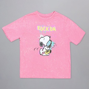 เสื้อยืดผู้หญิงคอกลมแขนสั้นลายการ์ตูนไซส์ใหญ่ ผ้าฝ้ายผสมลูกไม้ ขายส่ง สำหรับผู้ใหญ่ สวมใส่สบายๆ ในฤดูร้อนและฤดูใบไม้ร่วง รุ่นใหม่ล่าสุด - Product Image 1