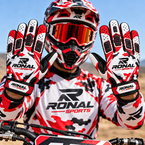 Guantes de Ciclismo de Alta Calidad para Hombre, Servicio OEM, Medios Dedos, para BMX, MTB, MX, Motocicleta y Bicicleta de Montaña - Product Image 3