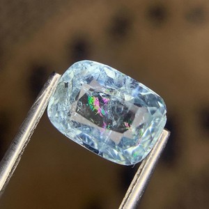 Piedra Preciosa de Aguamarina Azul Cielo Natural, Facetada, Suelta, para Joyería, Anillo, Colgante, Cristal - Product Image 6