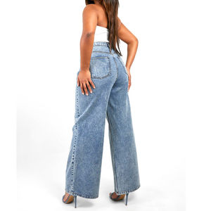 New <b>Stretch</b> Denim Plus Size Breathable Jeans <b>Cargo</b> Pants Oversize Jeans Pants For Women Trousers High Waist Women Bottom - Product Image 2