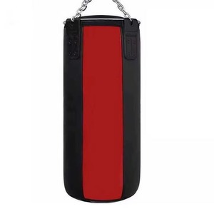 Sacs de frappe robustes en cuir véritable pour hommes, avec impression de logo personnalisé, couleur personnalisée, haute qualité, pour remplissage de sable, usage en salle de sport de boxe - Product Image 1