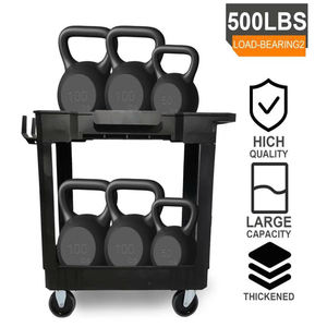 Carrito de Servicio Multiusos de 32 Pulgadas, Capacidad de 500 lb, Impermeable, Fácil de Montar, Carro de Herramientas Rodante de Plástico para Garaje y Taller GAPGAR001 - Product Image 5