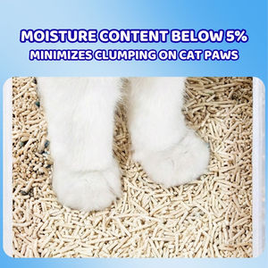 Litière pour chat au tofu, anti-odeur, écologique, sans poussière, beige, cylindrique, 2,5 kg, OEM/ODM - Product Image 3