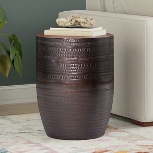 Mesa Auxiliar Moderna de Metal con Acabado en Polvo para Sala de Estar, Dormitorio, Balcón, Oficina, Mueble Decorativo, Pieza de Acento - Product Image 2