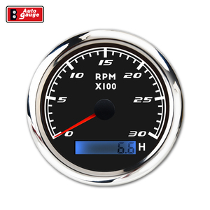Nouveau tachymètre-compteur horaire LED CANbus noir super blanc de 85 mm (3 3/8 pouces) 3000 tr/min 12V/24V pour camions, bus et voitures - Product Image 1