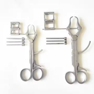 Pinza de reducción de punta fina de acero inoxidable para cirugía veterinaria, ortopédica y sujeción de placas óseas, de alta precisión manual - Product Image 2
