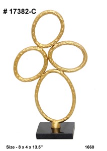 Modern Vertical Aluminium Marine Life Animal Abstract Sculpture GOOD DESIGN GDD22 Eco-Friendly <b>Tabletop</b> Living Room India - Product Image 2