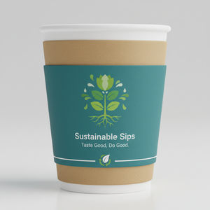 Manchon en papier kraft de qualité alimentaire, écologique, fabriqué au Vietnam, pour gobelets à café, impression personnalisée, compatible micro-ondes, pour la décoration - Product Image 5