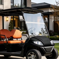 Carrito de Golf de 4 Plazas A617.4, Ideal para el Transporte de Invitados en Fiestas y Eventos en Patios