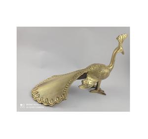 Brass Peacock Design Showpiece Decorative Peacock Figurine for Home Decor <b>Tabletop</b> Accent Living Room Office Festive Gift - Product Image 6