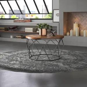 Adjustable Foldable Frame Sturdy Steel Coastal Design Stable <b>Space</b> <b>Saving</b> Modern Coffee <b>Table</b> Furniture by Zahid Exports - Product Image 3