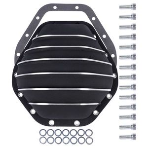 Cubierta de diferencial trasero negra de aluminio con 14 tornillos y engranaje de anillo de 10.5 pulgadas para camiones Chevy/GMC de 3/4 y 1 tonelada, modelos 1973-1995, para transmisión y ejes - Product Image 3