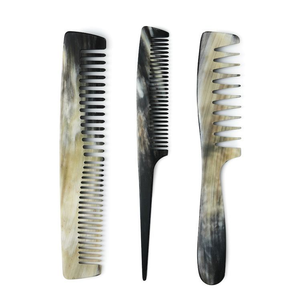 <b>Hot</b> Selling Polished Handmade Eco-Friendly Modern Buffalo Ox Horn <b>Comb</b> for Home & Saloon Use - Product Image 2
