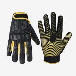 Guantes de fútbol americano de dedo completo con palma recubierta de silicona, diseño antideslizante para fútbol americano, unisex, para todas las estaciones. - Product Image 2