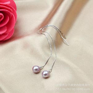 Pendientes Largos de Estilo Chino con Borlas y Perlas de Agua Dulce, Pendientes Jhumki de Moda - Product Image 4