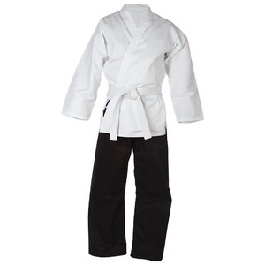 Kimono de Karate Personalizado en Blanco y Negro, 8-14 oz, Mezcla de Algodón, Transpirable, de Secado Rápido, Unisex, para Adultos, Bordado 3D, Corte Holgado, Estilo Kimono - Product Image 2