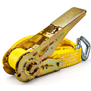 Sangle à cliquet en polyester GTCFI de 25 mm avec crochets |   Sangle de fixation de cargaison pour camion et remorque - Product Image 1