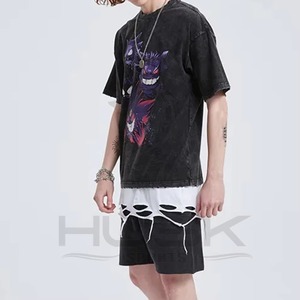 ผู้ผลิตเสื้อยืดระบายอากาศแบบขายส่งตามสั่งจากปากีสถาน เสื้อยืดผ้าฝ้ายหนาน้ำหนักมากแบบวินเทจลายกราฟิกสำหรับผู้ชายที่สามารถปรับแต่งได้ - Product Image 5