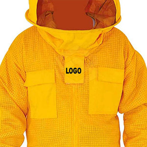 SALVA LEATHER Yellow Casual Full Body Beekeeping <b>Suit</b> with Ventilated Hood and Mesh Face Shield for Four Seasons Use - Product Image 6