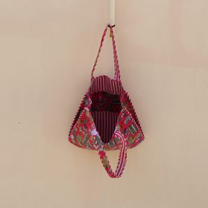 Sac fourre-tout de luxe en velours de coton avec imprimé floral cactus, sac de courses réutilisable, sac fourre-tout pour le shopping et les voyages - Product Image 3