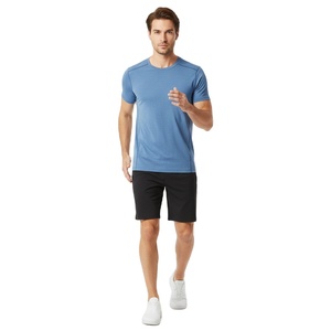 T-shirts pour hommes en polyester à col rond, séchage rapide, tissu léger et doux, idéal pour le sport, fournisseur en gros OEM, export - Product Image 3
