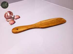 Ensemble d'ustensiles de cuisine en bois d'olivier : cuillère, spatule, fourchette-cuillère et support - Product Image 6