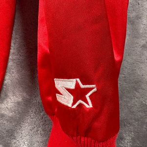 Nouvelle veste bomber en satin élégante et tendance de style vintage des Cardinals de St. Louis pour hommes, grande taille, rouge, Starter - Product Image 3