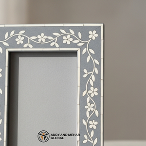Hot Selling Bone Inlay Photo <b>Frame</b> with Floral Vine Pattern Luxury Decorative Wood <b>Frame</b> for Home Decor and Gifts - Product Image 2