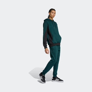 Ensemble de survêtement unisexe vert à capuche, sweat-shirt et pantalon décontractés à manches longues, respirant, en polyester et coton, pour l'automne - Product Image 5
