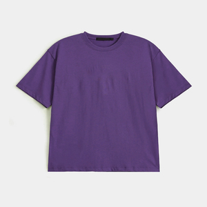 Nouvelle Arrivée T-shirts Homme Coupe Droite en Toile Unie Décontractée 100% Coton Séchage Rapide Respirant Logo Avant Faible MOQ - Product Image 5