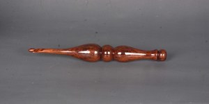 Handmade Eco-Friendly Fashion Rosewood Crochet <b>Hook</b> Ergonomic Soft Grip with Customizable Thickness (4mm-10mm) - Product Image 5