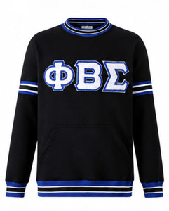 Suéter Varsity Personalizado para Mujer, Modelo Theta, Invernal, Transpirable, de Secado Rápido, Antiarrugas, de Algodón y Felpa, con Bordado Iota-Phi - Product Image 1
