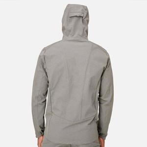Veste unisexe coupe-vent respirante à séchage rapide avec capuche, manches longues, couleur unie, fermeture éclair sur le devant, style sportif, vêtement d'été ample en nylon - Product Image 2