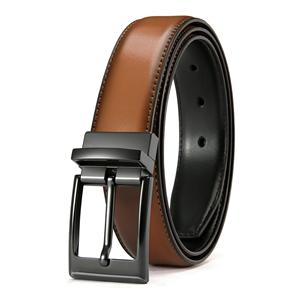 Ceinture en cuir véritable pour homme, de haute qualité, faite à la main, nouveau design, boucle à ardillon rotative, ceinture en cuir pour homme très vendue - Product Image 4