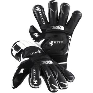 Gants de gardien de but de football professionnels avec impression en silicone sur la paume avant, contact en Lycra et sangle élastique – Meilleures ventes - Product Image 4